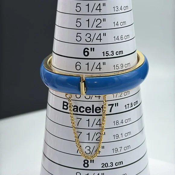 Vintage 1960’s mod blue clamper with safety chain.​ - Picture 4 of 4